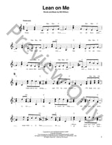 Lean On Me Guitar and Fretted sheet music cover
